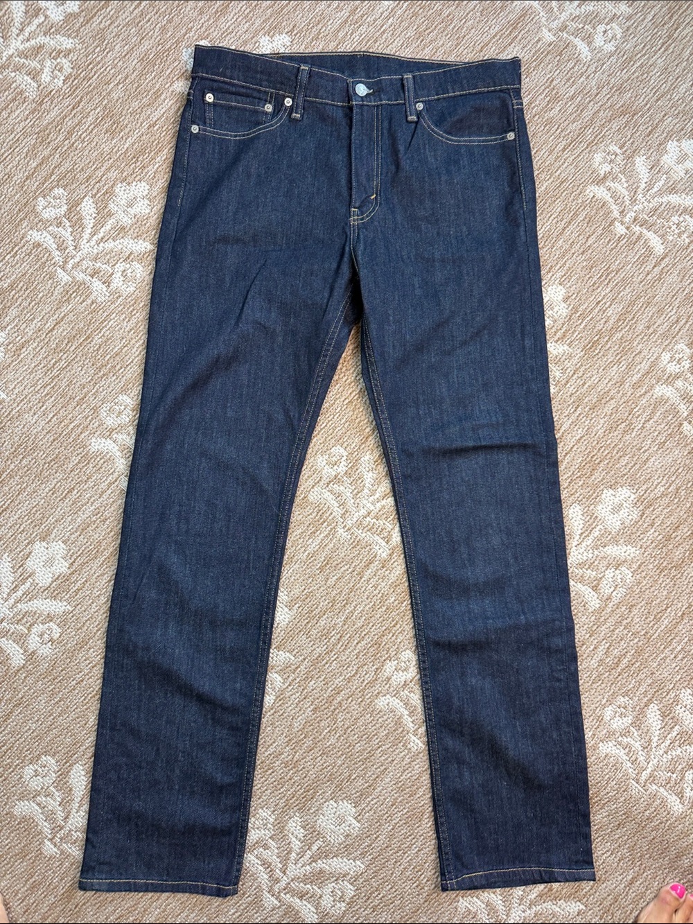Levi Strauss Classic Men's Dark Blue Straight-Leg Jeans